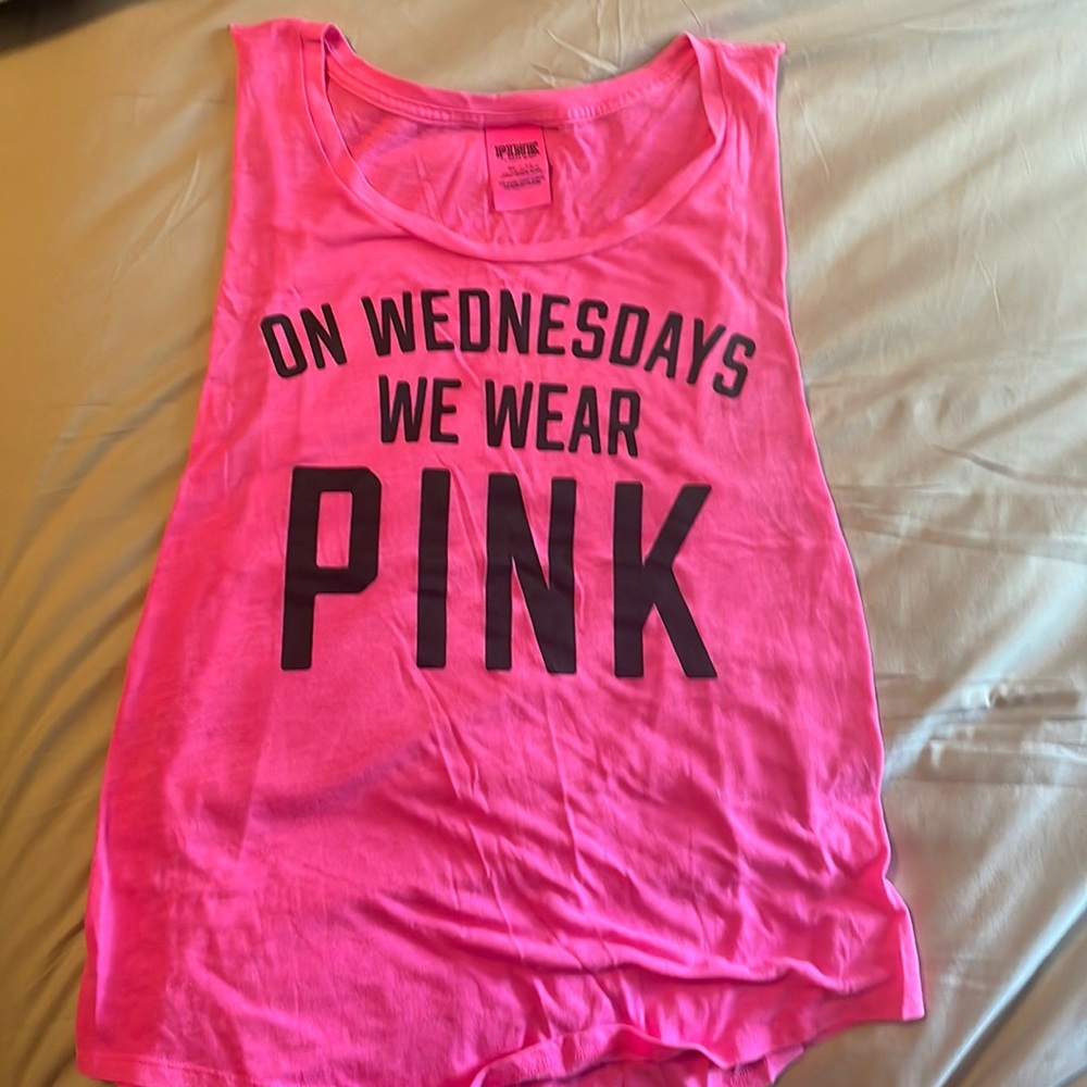 VS PINK “On Wednesdays We Wear Pink Tank